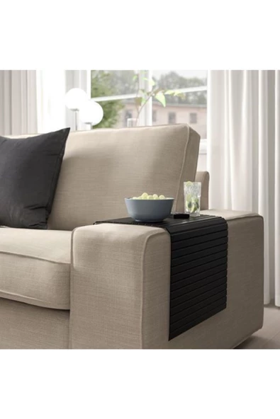IKEA Rödeby Katlanır Kolçak Tepsisi Koltuk Kenarı 65x37 Cm Siyah