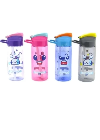 Gıpta Kral Şakir Desenli Pipetli Tritan Matara 500 Ml