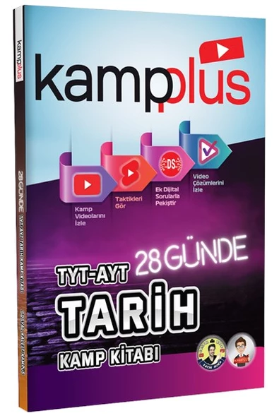 Kampplus 28 Günde TYT-AYT Tarih Kampı Video Anlatımlı Kamp Kitabı