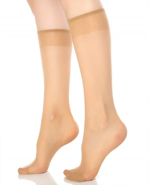 Dode Flora Desimo Kadın 20 Den Mat Dayanıklı İnce Elastan Dizaltı Pantolon Çorabı - 2