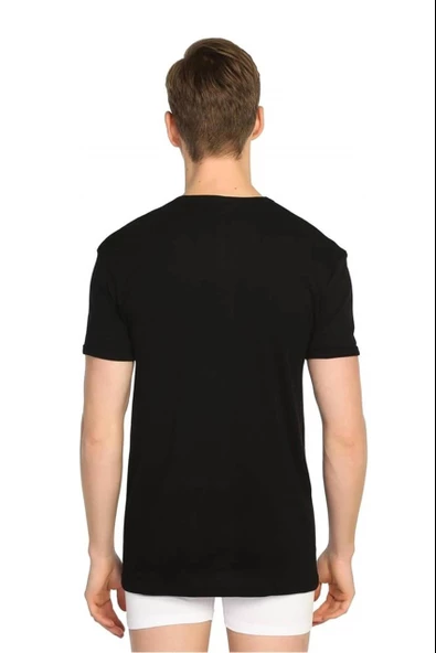 Tutku 107 V Yaka Kısa Kol Fanila Erkek Atlet - 3