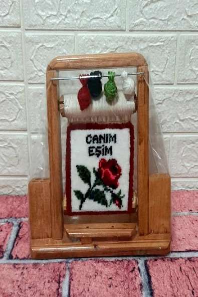 50x canım eşim alttan tomurcuk gül motif kalemlik - 3