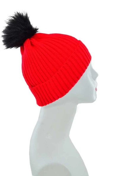 Dode Flora Kadın Canlı Renk Ponponlu Uzun Bere - 3