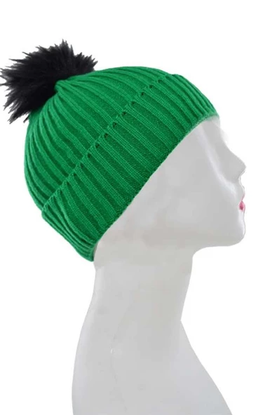 Dode Flora Kadın Canlı Renk Ponponlu Uzun Bere - 2