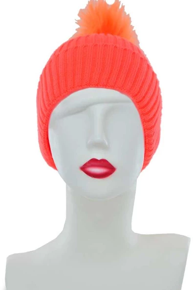 Dode Flora Kadın Canlı Renk Ponponlu Uzun Bere - 12