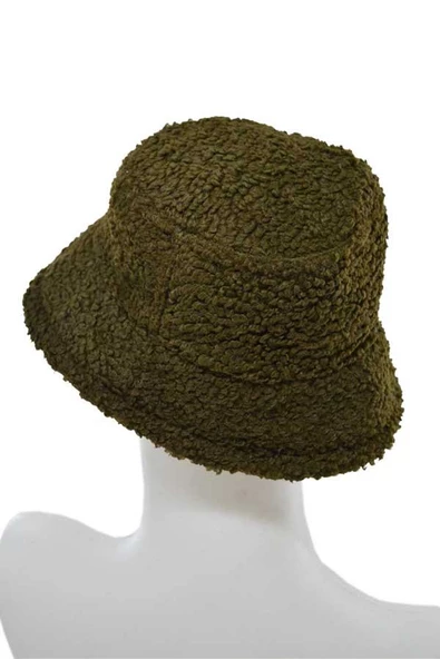 Dode Flora Kadın Bucket Peluş Şapka - 6