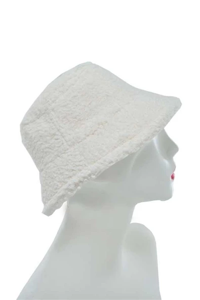 Dode Flora Kadın Bucket Peluş Şapka - 2