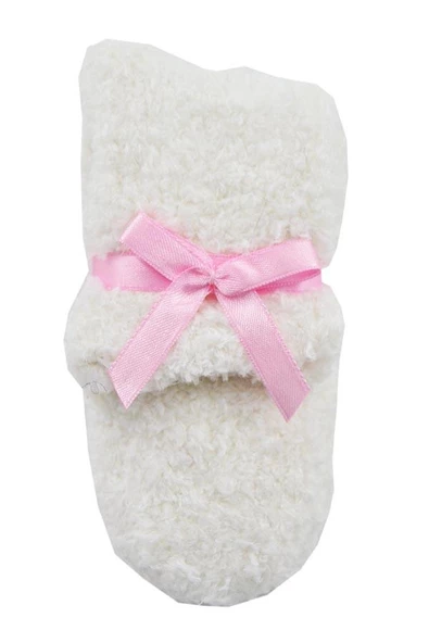 Flora Rube Çocuk Düz Renk Peluş Uyku Çorabı - 4