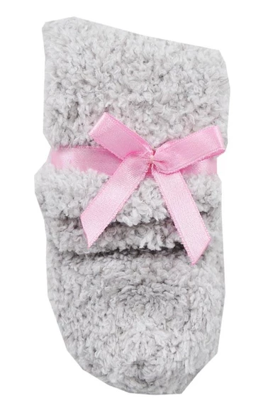 Flora Rube Çocuk Düz Renk Peluş Uyku Çorabı - 5