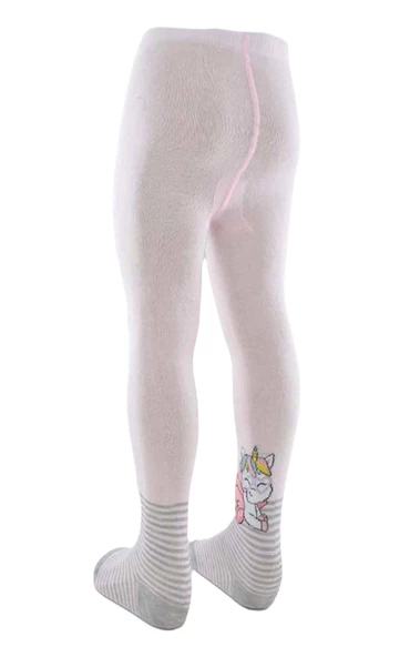Ekinoks Kız Çocuk Pamuk Unıcorn Desenli Külotlu Çorap - 5