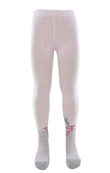Ekinoks Kız Çocuk Pamuk Unıcorn Desenli Külotlu Çorap - 4