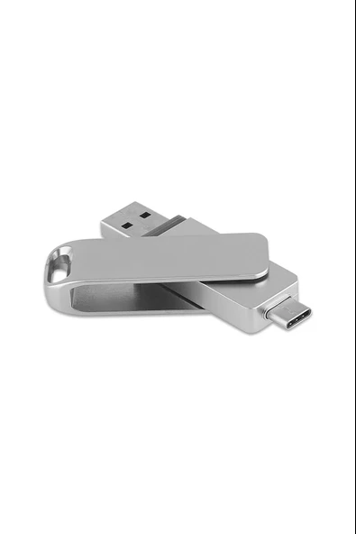 2 In 1 Çift Taraflı Uyumlu Type-c ve İpHONE 15 Telefonlarla Uyumlu Tak Çalıştır USB  Usb 2.0 64 Gb Usb Bellek - 3