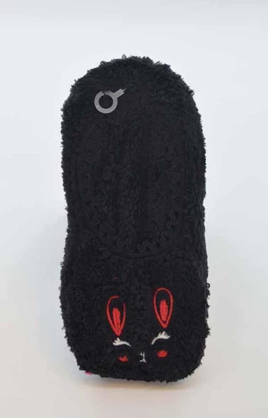 Flora Kadın Gülen Yüz Emojili Peluş Panduf - 6