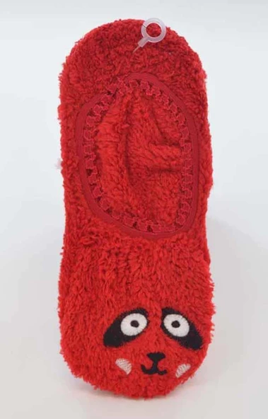 Flora Kadın Gülen Yüz Emojili Peluş Panduf