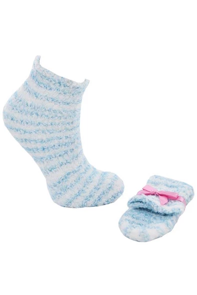 Flora Rube Çocuk Peluş Uyku Çorabı - 5