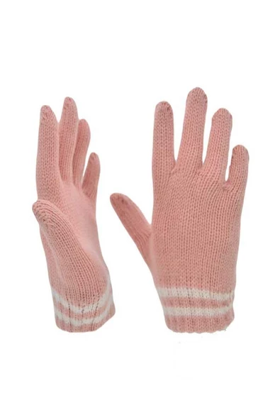 Kiti Kız Çocuk Ponponlu Tüylenmeye Dayanıklı Polar Bere Eldiven Atkı Takımı (K22160-03) - 9