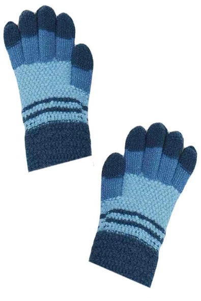 Kitti Erkek Çocuk İki Renk Ektra Yumuşak Doku Örme Eldiven (P-K2220-08)