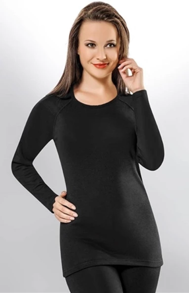 Kota 2007 Kadın Termal Şardonlu Manşetsiz Bisiklet Yaka Üst Body - 2