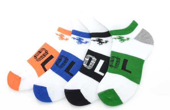 Ekinoks 4 lü Cool Roshan Desenli Erkek Çocuk Patik Çorap - 2