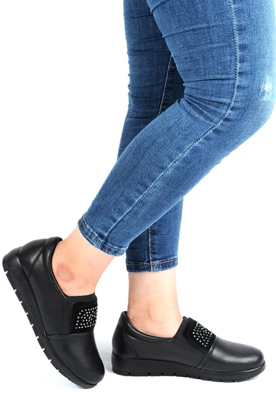 MP 212-4567 Zn %100 Deri Günlük Kadın Casual Ayakkabı - 7