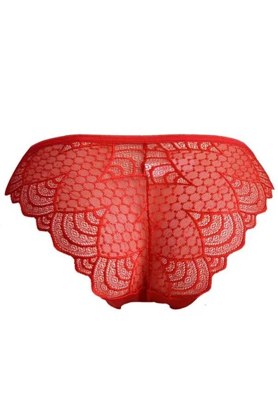 Helena Paris Kadın Lazer Kesim Arka Dantelli Yazılı Slip Külot (2751) - 3