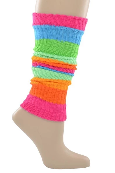 Flora Bayan Renkli Tozluk Aerobik Bot Çorap - Resim 7