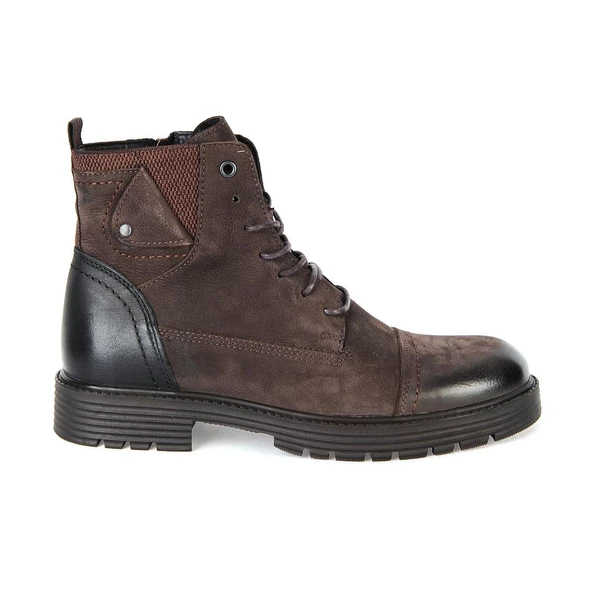 Pierre Cardin 77650 Nubuk Kahve %100 Deri Erkek Bot - 2