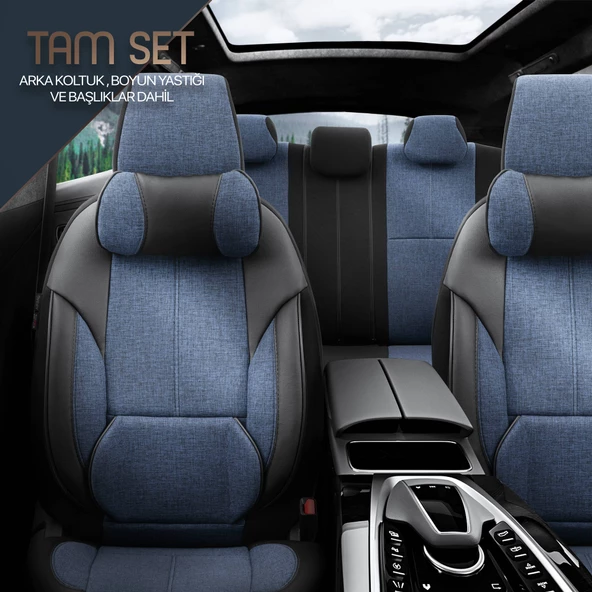 Otom Voyager Series Universal Oto Koltuk Kılıfı  Mavi - 2