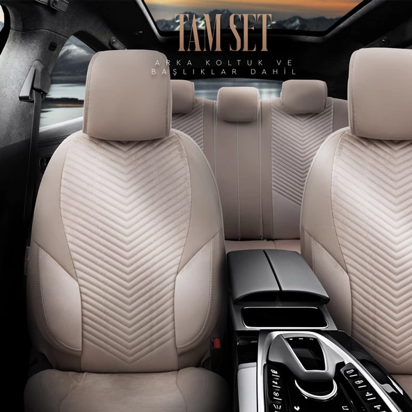 Otom Advanced Series Universal Oto Koltuk Kılıf-BF Bej - 2