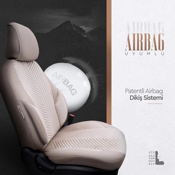 Otom Advanced Series Universal Oto Koltuk Kılıf-BF Bej - 3