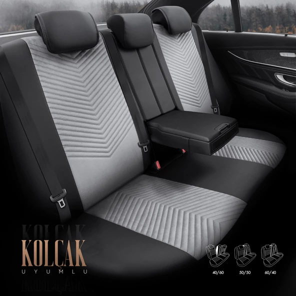 Otom Advanced Series Universal Oto Koltuk Kılıf-BF  Füme - 6