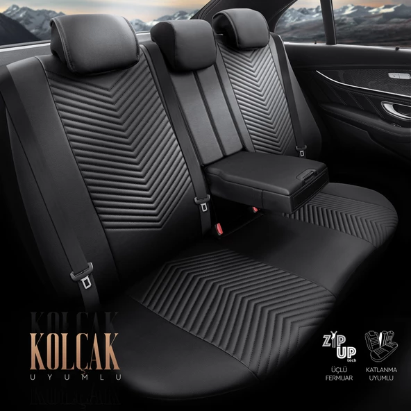 Otom Advanced Series Universal Oto Koltuk Kılıfı  Siyah - 6