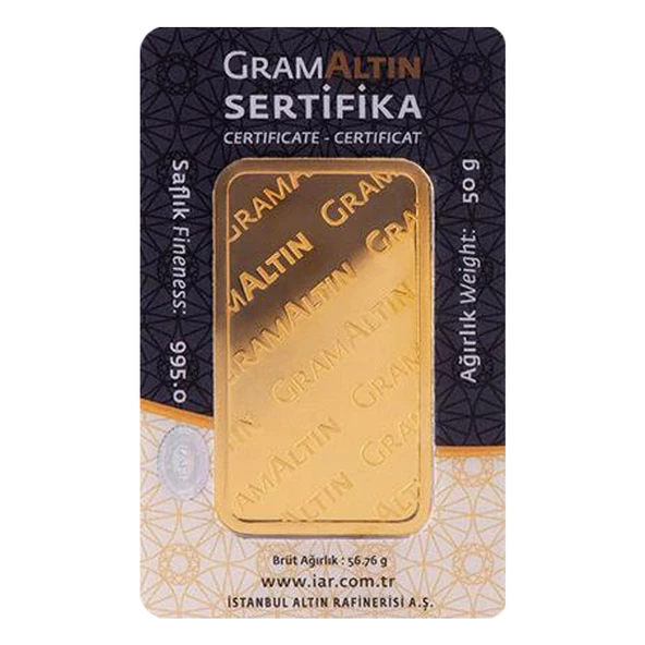 RimaGold 50 gr 24 Ayar İAR Gram Altın - 2