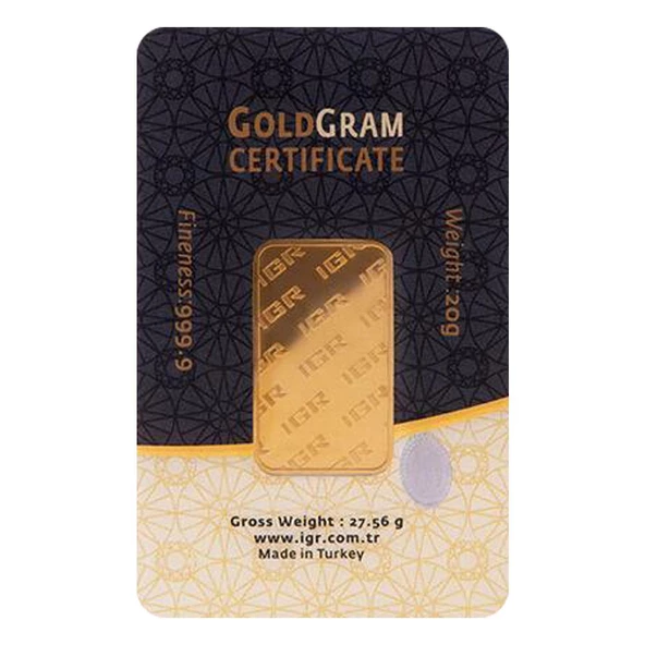 RimaGold 20 gr 24 Ayar 999.9 Milyem İAR Gram Altın - 2