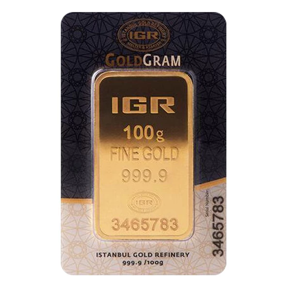 RimaGold 100 gr 24 Ayar 999.9 Milyem İAR Gram Altın