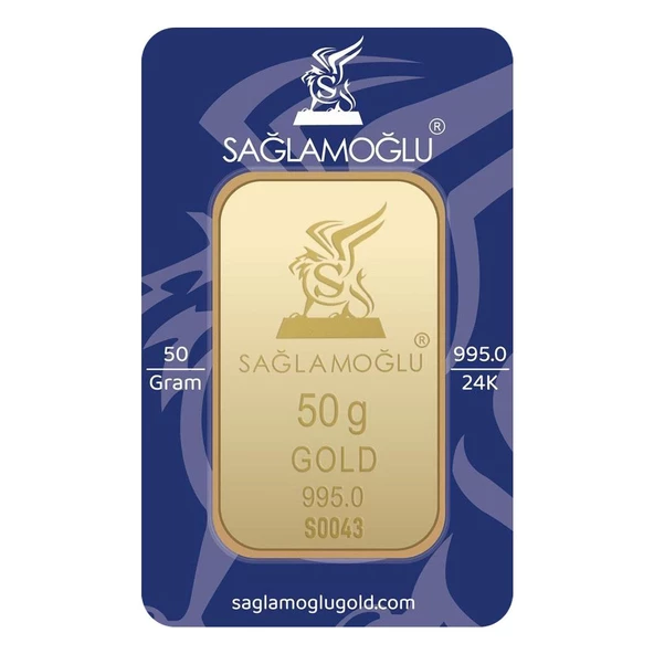 RimaGold 50 gr 24 Ayar Sağlamoğlu Gram Altın