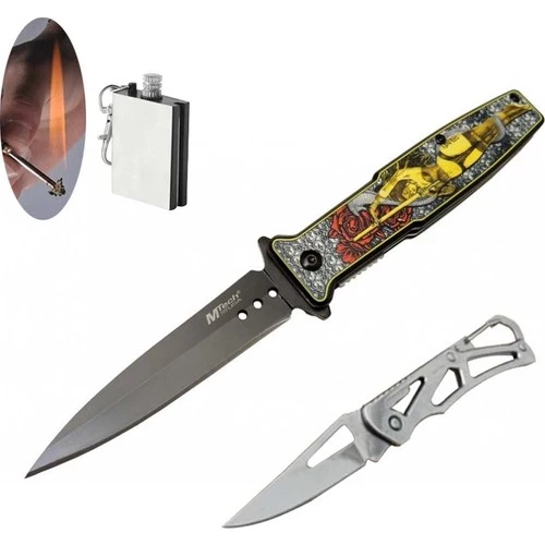 Alsepeteavm Mtech Serisi 4-9-1 21 cm Desenli Çakı Seti SLN180
