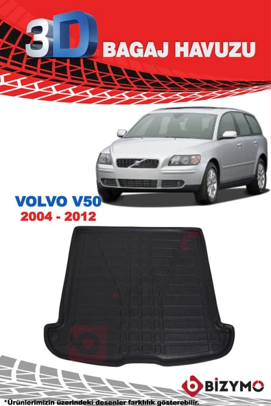 Volvo V50 2004-2012 3D Bagaj Havuzu Bizymo - 2