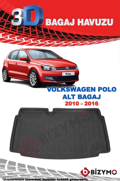 Volkswagen Polo Alt Zemin 2010-2016 3D Bagaj Havuzu Bizymo - 2