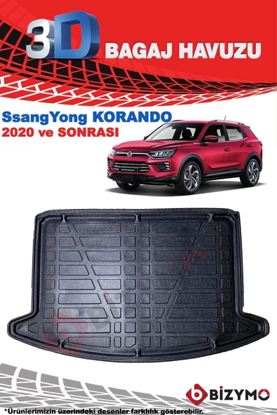 Ssangyong Korando 2020+ 3D Bagaj Havuzu Bizymo - 2