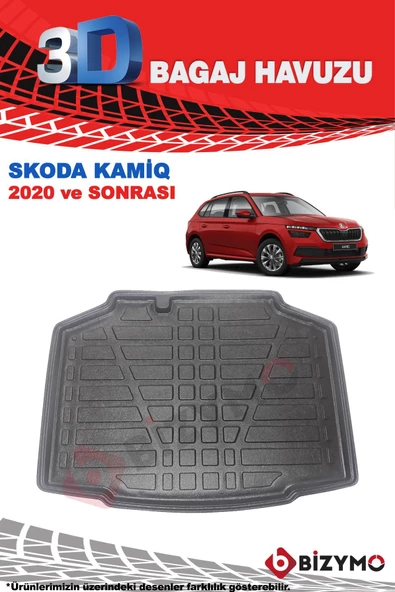 Skoda Kamiq 2020 ve Sonrası 3D Bagaj Havuzu Bizymo - Resim 2