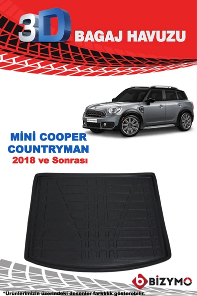 Mini Cooper Countryman 2018 ve Sonrası 3D Bagaj Havuzu Bizymo