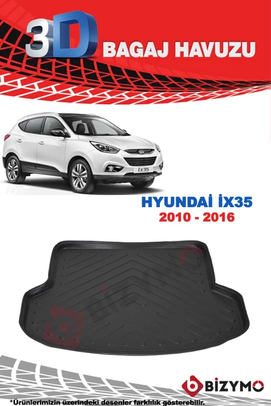 Hyundai İx35 2010-2016 3D Bagaj Havuzu Bizymo - Resim 2