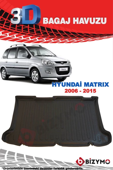 Hyundai Matrix Hb 2006-2015 3D Bagaj Havuzu Bizymo - 2