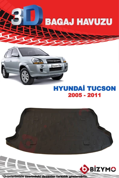Hyundai Tucson 2005-2014 3D Bagaj Havuzu Bizymo - 2