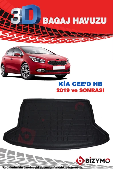 Kia Ceed 2019 ve Sonrası 3D Bagaj Havuzu Bizymo - Resim 2
