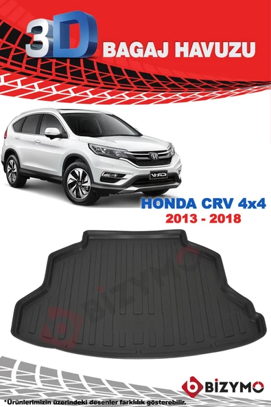 Honda CRV Suv 2013-2018 3D Bagaj Havuzu Bizymo - Resim 2