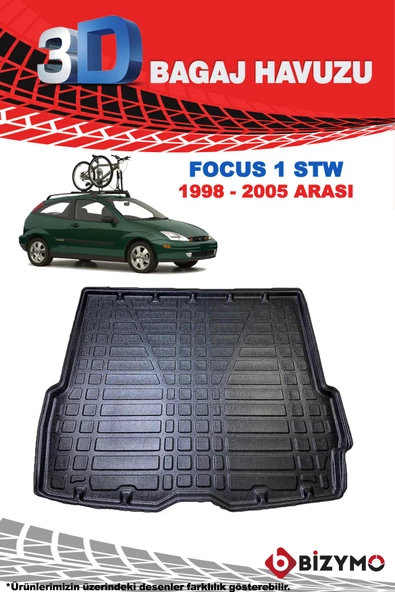 Ford Focus 1 Stw 1998-2005 3D Bagaj Havuzu Bizymo - Resim 2