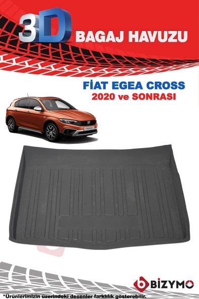 Fiat Egea Cross 2020+ 3D Bagaj Havuzu Bizymo - 2