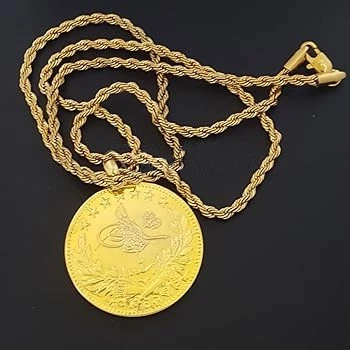 Tam Reşat Kolye Gerçek Altin Görünümlü Kolye imitasyon Tam Reşat Tuğra Kolye (KARGO BEDAVA) ürün görseli 1